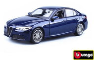 Bburago 1:24 Alfa Romeo Giulia (2016) Metallic Blue - Metal Model
