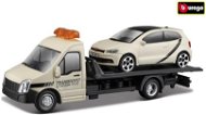 Bburago 1:43 Tow truck + VW Polo GTI white - Metal Model