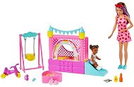 Barbie Nanny with bouncy castle - Doll