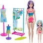 Barbie Color Reveal Neon Batik Ajándékszett - Játékbaba