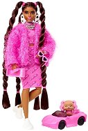 Barbie Extra - Rózsaszín "Arany nyolcvanas évek" ruha - Játékbaba