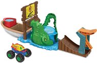 Hot Wheels Monster Trucks Color Shifters Dühös krokodil - Játékszett