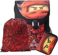 LEGO Ninjago Red EASY - school bag, 3 piece set - Briefcase