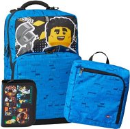 LEGO CITY Police Adventure Optimo Plus - iskolai hátizsák, 3 részes készlet - Iskolatáska