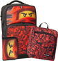 LEGO Ninjago Red Maxi Plus - iskolatáska, 3 részes szett - Iskolatáska