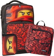 LEGO Ninjago Red Maxi Plus – školský batoh, 3-dielny set - Školský batoh