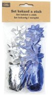 Set vo vrecku – strieborný a modrý - Balenie darčekov