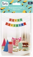 Banner Happy Birthday coloured (uni) - Balloons