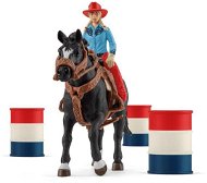 Cowgirl's fun race around the barrel - Figure and Accessory Set