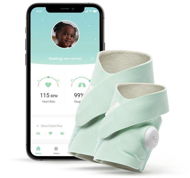 Inteligentná ponožka Owlet Smart Sock Plus – Inteligentná ponožka 0 – 5 rokov (Svetlozelená) - Chytrá ponožka