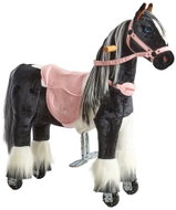 Ponnie Mechanical Riding Horse Domino S with Pink Saddle - Ride-on Horse