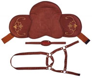 Ponnie Saddle and Bridle for Horse S Brown - Ride On Horse Accessory