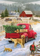 Cobble Hill Puzzle Christmas on the Farm 1000 pieces - Jigsaw Puzzle