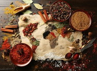 GRAPHICS Puzzle World Map of Spices 2000 pieces - Jigsaw Puzzle