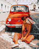 ASTRA Memories of holidays, canvas on frame 40 × 50 cm - Painting by Numbers
