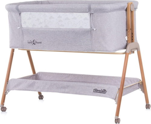 Chipolino Crib Sweet Dreams 3in1 Grey/wood - Cot - Main image