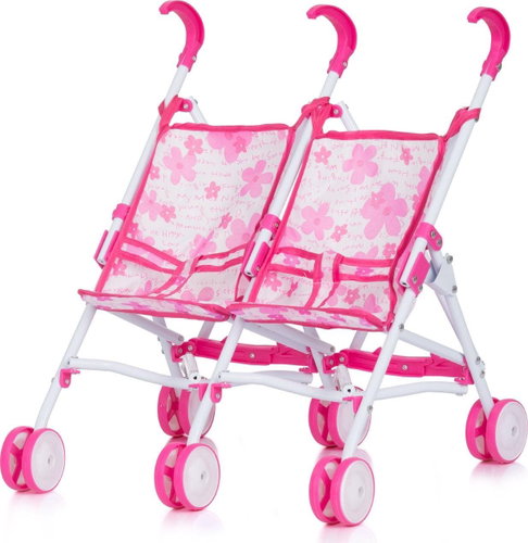 CHIPOLINO Golf Stroller for two dolls Twiny Flowers - Doll Stroller - Main image