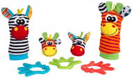 Playgro Dárkový set Chrastící ponožky a náramky Jungle Friends - Chrastítko
