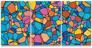 Painting Queens Malování podle čísel - Barevná textura 5 (sada 3 ks), 30 × 40 cm, bez rámu - Painting by Numbers