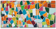 Painting Queens Malování podle čísel - Barevné kamínky (sada 3 ks), 30 × 40 cm, na rámu - Painting by Numbers