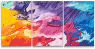 Painting Queens Malování podle čísel - Barevná textura 1 (sada 3 ks), 30 × 40 cm, bez rámu - Painting by Numbers