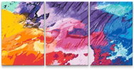 Painting Queens Malování podle čísel - Barevná textura 1 (sada 3 ks), 40 × 60 cm, na rámu - Painting by Numbers