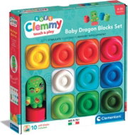 Clementoni Soft Clemmy Sada 10 měkkých kostek + figurka draka - Kids’ Building Blocks
