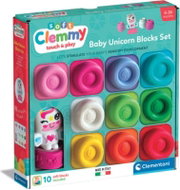 Clementoni Soft Clemmy Sada 10 měkkých kostek + figurka jednorožce - Kids’ Building Blocks