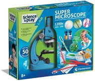 CLEMENTONI SCIENCE – SUPER Microscope 1200×, 50 Experiments - Microscope