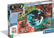 CLEMENTONI Puzzle Jak vycvičit draka 104 dílků - Puzzle