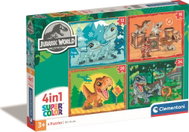 Clementoni Puzzle Jurský svět 4v1 (12+16+20+24 dílků) - Jigsaw Puzzle