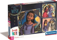 Clementoni Puzzle Disney: Wishes 3 × 48 Pieces - Jigsaw Puzzle