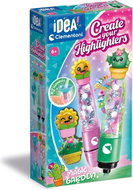 CLEMENTONI IDEA Kreativní sada pro výrobu zvýrazňovačů Garden - Creative Kit
