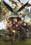 CLEMENTONI Puzzle How to Train Your Dragon: Riders of the Blp 180 pieces - Jigsaw Puzzle