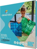 Cleverclixx Big Plates Blue Green 2pcs - Building Set