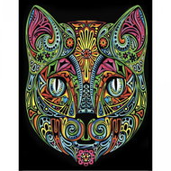 colourvelvet Velvet picture Cat, L - Colouring Book