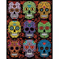 colourvelvet Velvet picture Skulls - Colouring Book