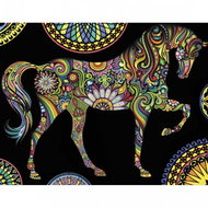 colourvelvet Velvet picture Mandala horse - Colouring Book