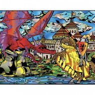 colourvelvet Velvet picture Dragon and Knight - Colouring Book