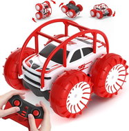 Maxtronic RC amphibious 4WD car with LED, 15 km/h, white-red - Remote Control Car