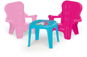 Dolu Gartentisch für Kinder mit 2 Einhorn-Stühlen - Kindermöbel