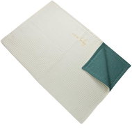 Deka béžová/petrolejová - Přikrývka