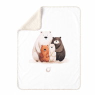 KIKKO Dětská španělská deka Xkko Lux 75 × 100, Bear Family - Blanket