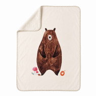 KIKKO Dětská španělská deka Xkko Lux 75 × 100, Bear - Blanket