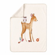 KIKKO Dětská španělská deka Xkko Lux 75 × 100, Deer - Blanket