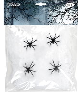 Boland White spider web with spiders - Decoration