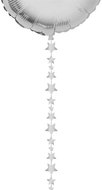 FUNNYFASHN Decorative ribbon - balloon hanger stars - silver - Decoration