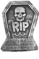 Funny Fashion Tombstone, tombstone 37 cm, 4 types - Decoration