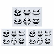 FUNNYFASHION Jar stickers - pumpkins - halloween - 18 pcs - Decoration