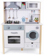 Derrson Wooden kitchen XL with washing machine and effects W5298 - Play Kitchen